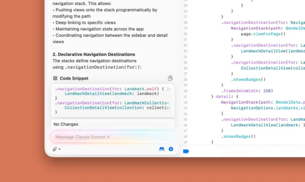 Claude اکنون به طور عمومی در Xcode در دسترس است.